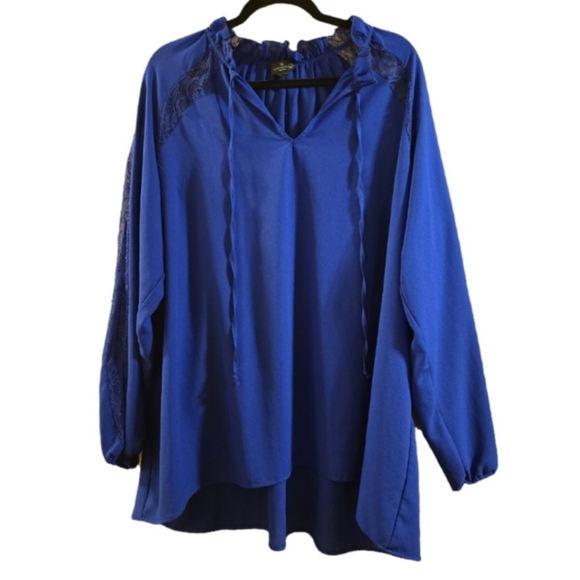 Worthington Blue Blouse - Picture 1 of 8